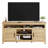 Large Farmhouse Conference Table - Rustic Wood Meeting Desk with Adjustable Storage Shelves and Cabinet Doors - Sturdy Wood Build, Media Console Option - Ideal for Contemporary Offices, Wood Color-1676563634-1676563632