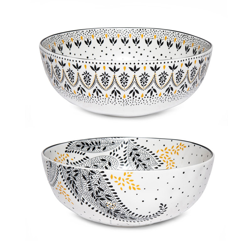 Sara Miller, Artisanne Noir - Large Bowls