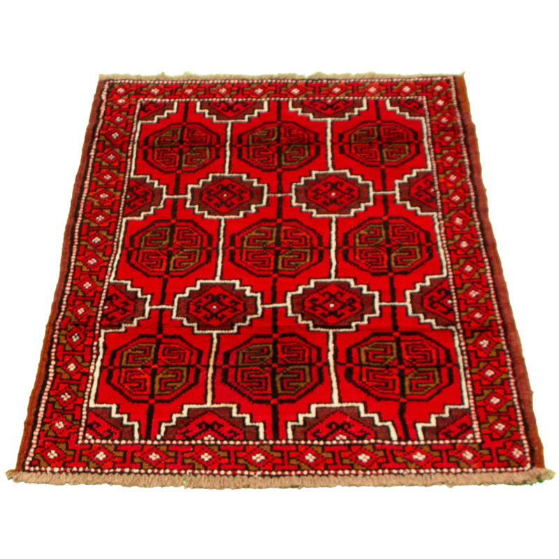 Tapis décoratif en laine noué à la main de conception unique 3 pi 5 po x 5 pi 8 po Besiana