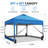 8 Ft X 8 Ft One-Push Set Up Canopy Tents With Sidewalls And Sandbags-123078728-123078722