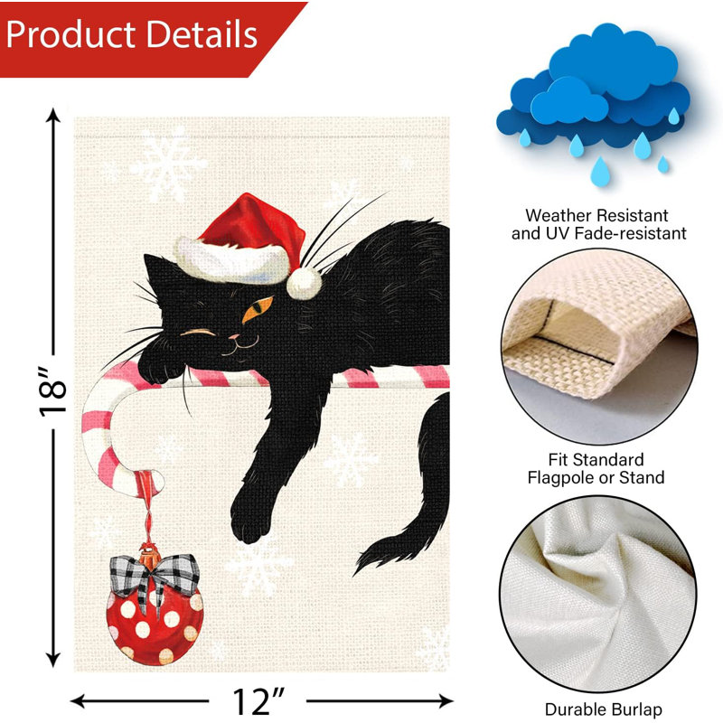 Merry Christmas Garden Flag Double Face