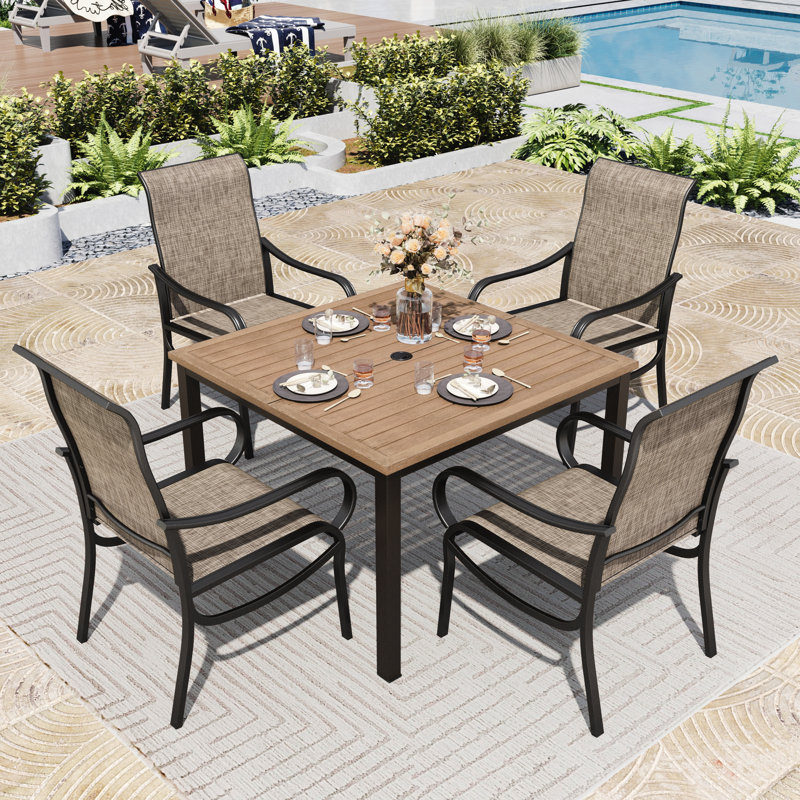4-seat Patio Dining Outdoor Table Set