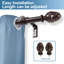 Tringle à rideaux simple réglable Tubbs-744337696-744337708