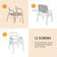 Chaise de salle d'attente rembourrée l 24,2 po