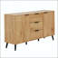 Buffet en bois avec 3 tiroirs et 2 portes