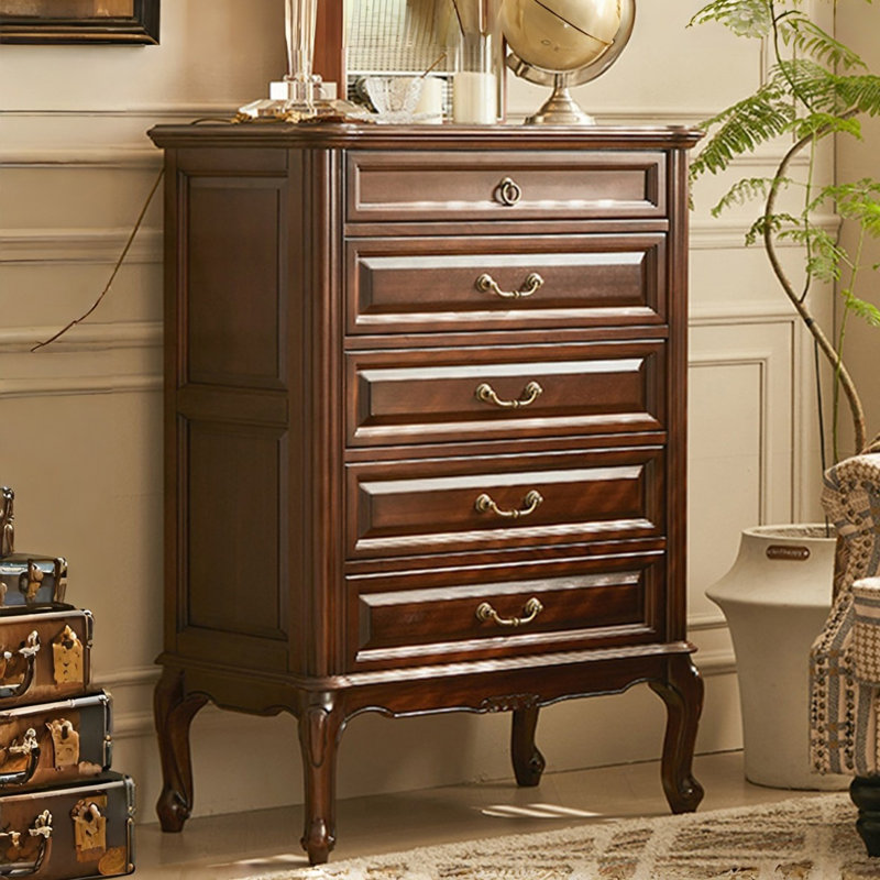 Walnut Solid Wood Accent Cabinet