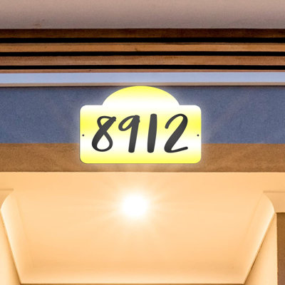 Plaque d'adresse sur 1 ligne
