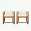 Ensemble de 2 chaises avec cadre en bois et coussin moelleux-802867197