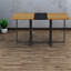 Table de salle à manger moderne en bois marbré, spacieuse pour la cuisine