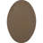 37"H x 25"W x 2 1/8"D Vertical Oval Gable Vent
