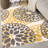 Floral Yellow/Dark Gray/Ivory Area Rug-2033622150