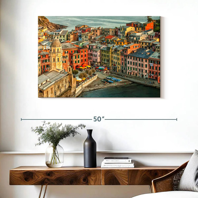 Lilie Vernazza dans les Cinque Terre, Italie, H 26 po x l 39 po