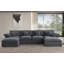Canapé modulaire en chenille 155 pièces l 155,7 po-116817667