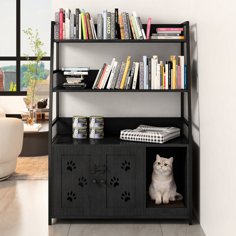 Daz Litter Box Enclosure, Black