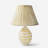 Handcrafted Cream Bone Table Lamp Base 