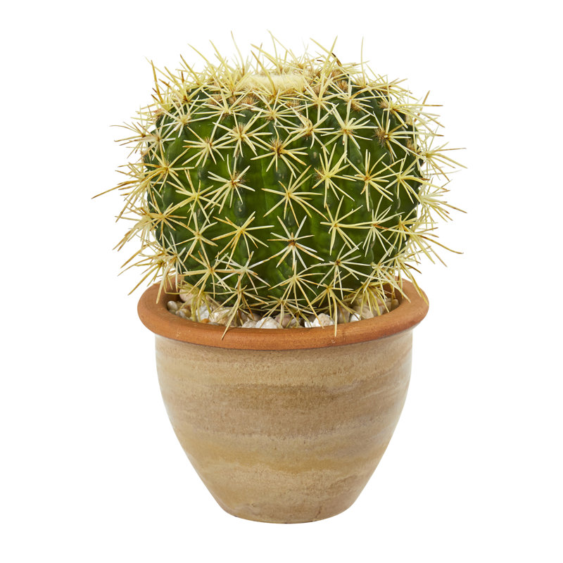 10'' Faux Cactus Plant in Ceramic Planter