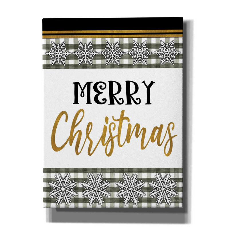 «Merry Little Christmas II» par Cindy Jacobs, art mural sur toile, H 54 po x l 40 po x P 1,5 po