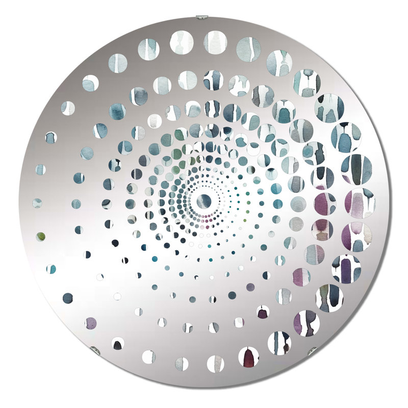 Osam - Miroir mural spiralé, 23,6 po x 23,6 po