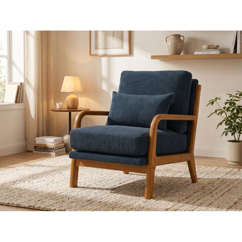Fauteuil d'appoint Knaresbo, Dark Blue Corduroy