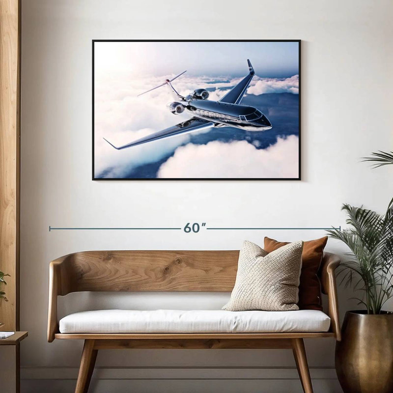 Mehar Private Jet Flight, 29" H x 43" W