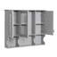 Armoire de salle de bain murale 35 "avec porte miroir