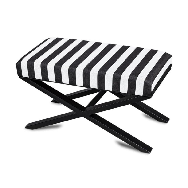 Fugatt Velvet Upholstered Bench, H40 x W50 x D30cm
