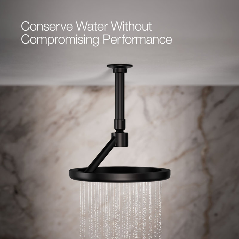 Flood Adjustable Shower Head, Matte Black
