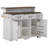 Farmhouse Kitchen Island With Storage, Power Outlet, 4 Door Shelves, Adjustable Shelves And Two-Tier-752083142