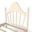 Lit plateforme simple avec tête de lit chic, structure de lit en bois massif avec support à lattes, pas de sommier tapissier et conception basse à terre-1162784749