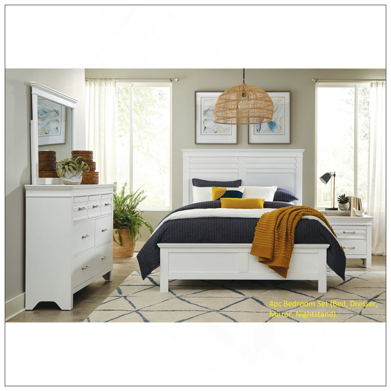 Grand lit 1Pc, Blanc