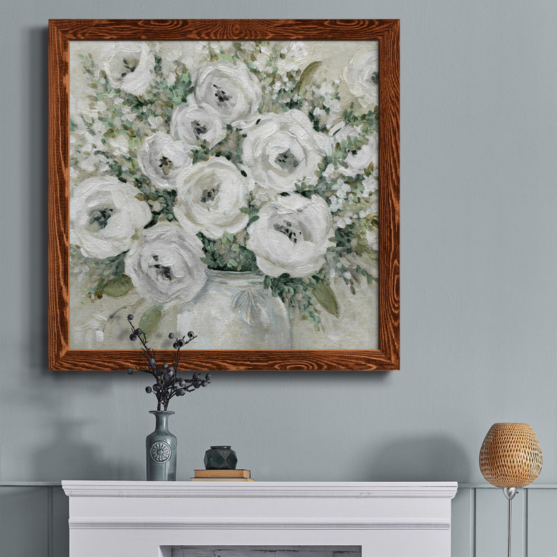 Cottage Charmer II - peinture sur toile encadrée, H 31,5 po x l 31,5 po x P 1,5 po, Cadre en érable