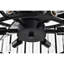 Ventilateur de plafond en cristal 21,7 po à 3 pales avec télécommande et ensemble d'éclairage inclus Suguri
