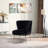 Euclid Velvet Accent Chair with Metal Legs-339962386