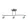 Sunset Lighting  Three Light Dual Stem Track Rail, Bright Satin Nickel Finish GU10 Socket
