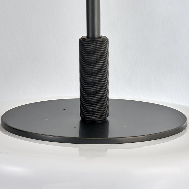 LETHBRIDGE 1 LIGHT PENDANT, 22" H x 19" W x 19" D, Aged Brass