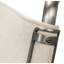 Chaise d'appoint Patton en argent / beige