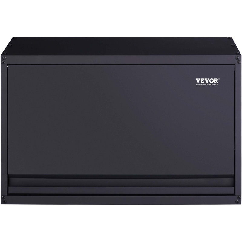 Armoire de rangement en métal, capacité de charge de 120 lb par tablette, armoire de garage en acier thermolaqué de 20 po de hauteur avec tablette réglable, porte verrouillable et porte ouverte
