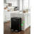 60L Dual Compartment Pedal Trash Can, Matte Black-135483086