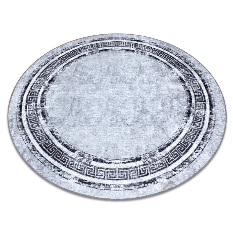 Round Miro Geometric Area Rug, Round 200cm