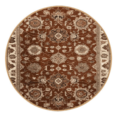 Machine Washable Persian Brown Area Rug