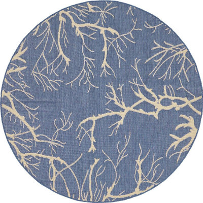 Outdoor Veranda Area Rug Waves Color