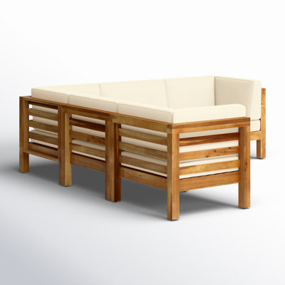 30.25'' Wide L-Shaped Patio Sectional with Cushions