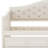 Wooden Daybed with Trundle and 2 Storage Drawers, Upholstered Button Tufted Sofa Bed-2141189623