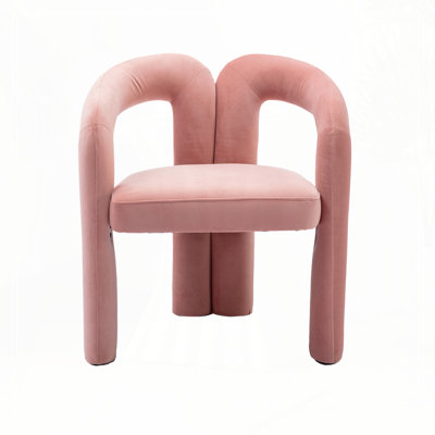 Fauteuil de cuisine en velours rembourré