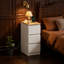 25cm W Engineered Wood Bedside Table