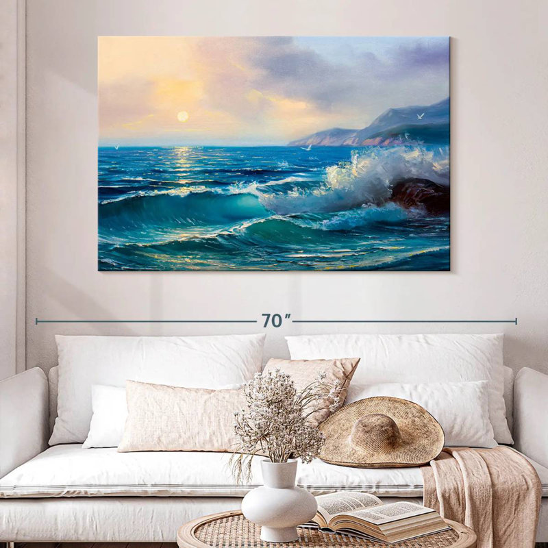 Gillard Morning Seascape, H 34 po x l 51 po