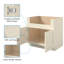 Meuble sous-évier de style Shaker en contreplaqué, prêt à assembler, HOMEIBRO Cozy Design, 91,4 cm (L) x 61 cm (P) x 87,6 cm (H), blanc antique.-125877362-125877364