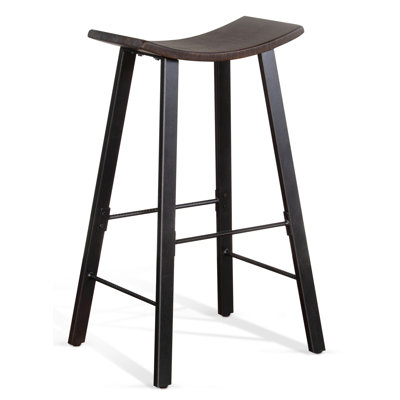 Tabouret de comptoir en bois massif 25,5 po Jakoba