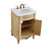 Lunette 24'' Single Bathroom Vanity with Top-396127387-284787574