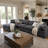 Amiyiah 142 Inch Upholstered L-shaped Soft Cloud Couch Sectional With Ottoman, Dark Gray Polyester-207874776